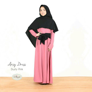 Gamis Athiyyah Arsy Dress Dusty Pink