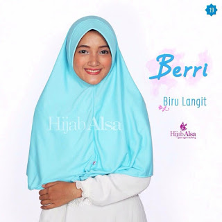 Hijab Alsa Berri Biru Langit