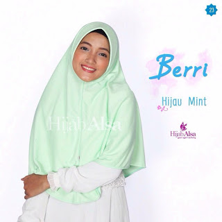 Hijab Alsa Berri Hijau Mint