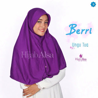 Hijab Alsa Berri Ungu Tua