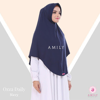 Hijab Amily Ozza Daily Navy