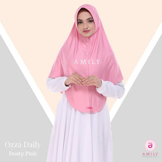 Hijab Amily Ozza Daily Dusty Pink