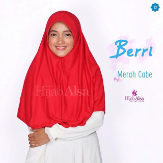 Hijab Alsa Berri Merah Cabe