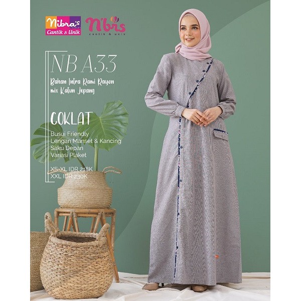  Katalog  Baju Nibras  Terbaru  Gamis Chic